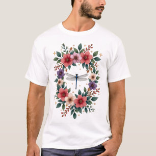 Camiseta Hermoso Arte de Acuarela de Libélula Amante de Ins
