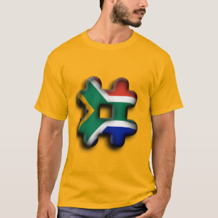 Camiseta Hermoso arte de marca de hashtag en Sudáfrica