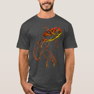 Camiseta Hermoso Arte Fractal GoldFish