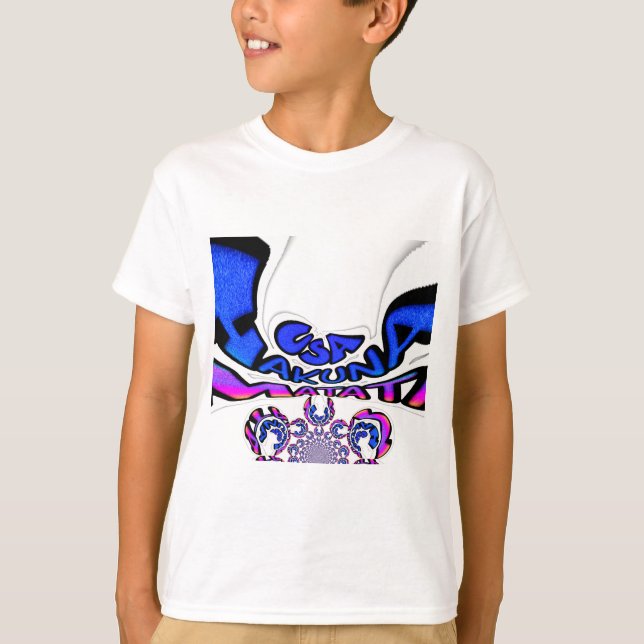 Camiseta Hermoso asombroso diseño de patrón de arte de text (Anverso)