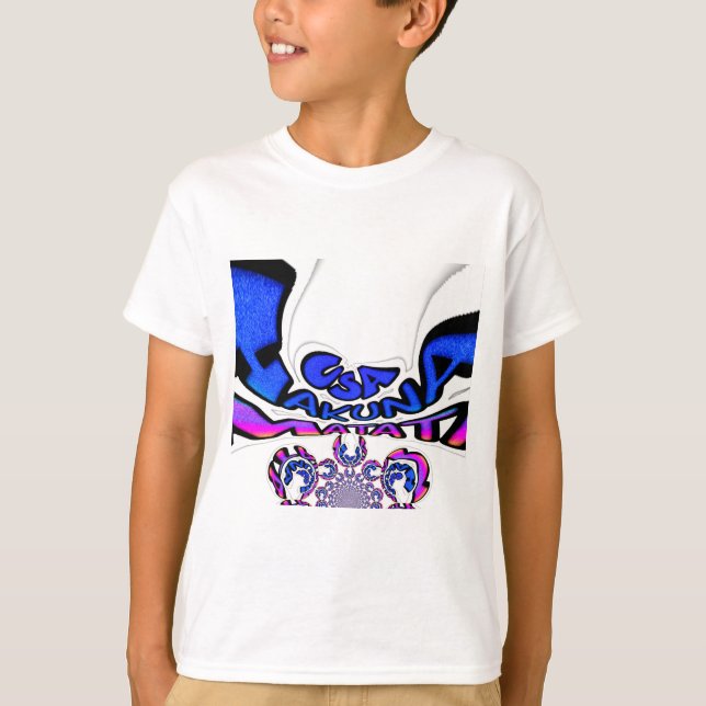 Camiseta Hermoso asombroso diseño de patrón de arte de text (Anverso)