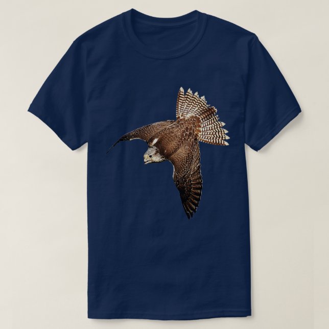Camiseta Hermoso ave de rapto del Halcón en vuelo de Pájaro (Diseño del anverso)