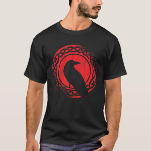 Camiseta Hermoso Black Crow Raven Bird Watch. Birds Silho