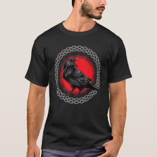 Camiseta Hermoso Black Crow Raven Bird Watch. Birds Silho