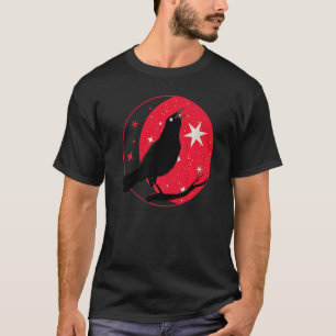 Camiseta Hermoso Black Crow Raven Bird Watch Birhou Silhou