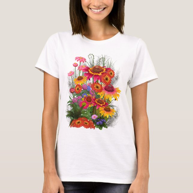 Camiseta Hermoso Bouquet de flores (Anverso)