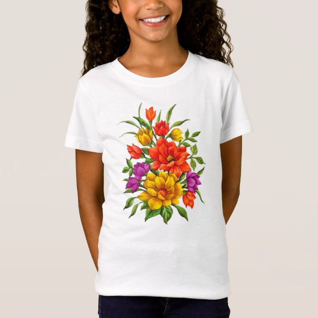 Camiseta Hermoso Bouquet De Flores-34123 (Anverso)