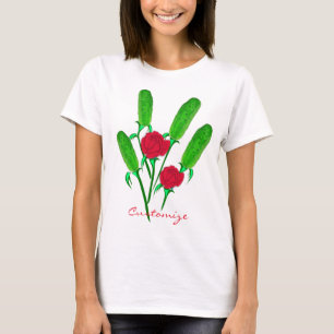 Camiseta Hermoso Bouquet de Pollo con Rosas Thunder_Cove