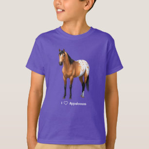 Camiseta Hermoso Buckskin Appaloosa Quarter Horse