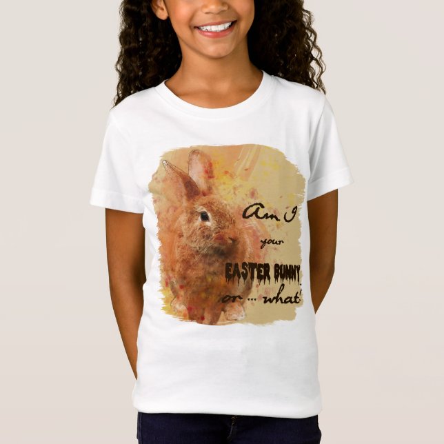 Camiseta Hermoso Bunny Watercolor de Pascua (Anverso)