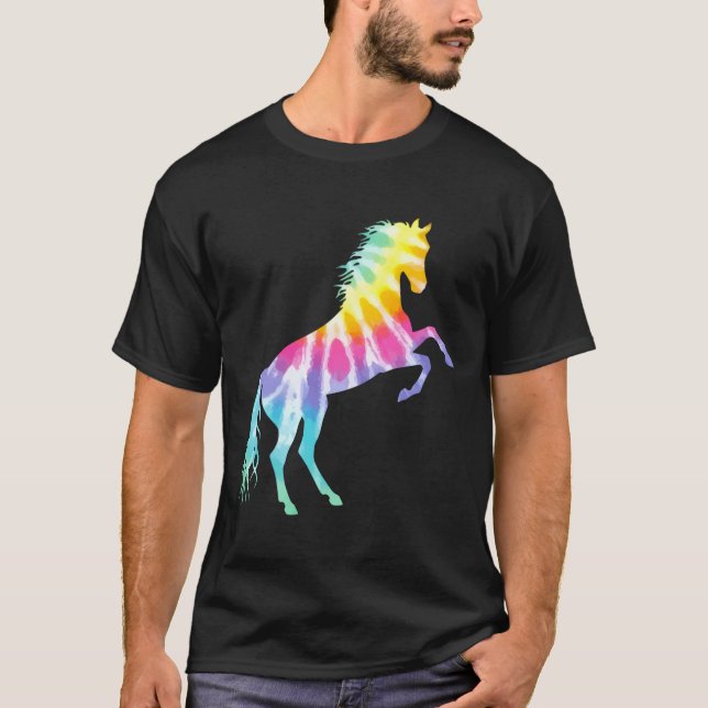 Camiseta Hermoso caballo de tinte (Anverso)