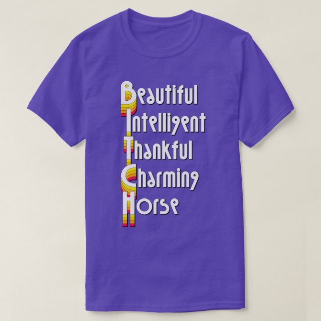 CAMISETA HERMOSO CABALLO INTELIGENTE TALENTO (Diseño del anverso)