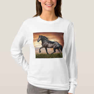 Camiseta Hermoso caballo negro