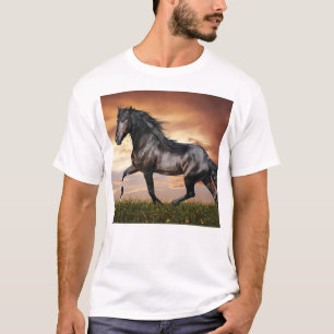 Camiseta Hermoso caballo negro