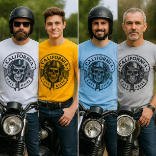 Camiseta Hermoso Cafe Racer De California Para Amantes De L