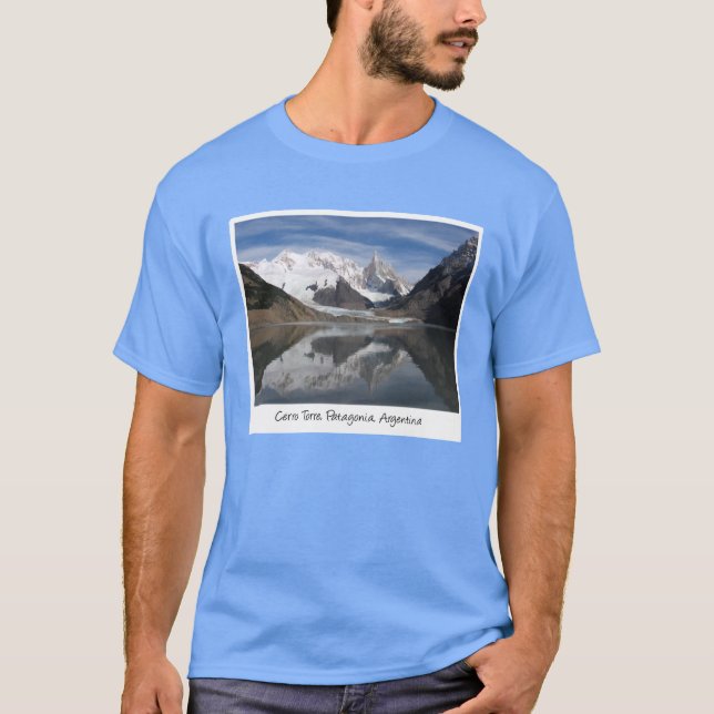 Camiseta Hermoso Cerro Torre , Patagonia, Montaña Vista (Anverso)