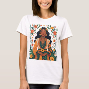 Camiseta Hermoso Chica con tonos de tierra