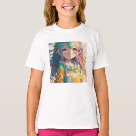 Camiseta Hermoso Chica de Anime
