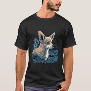 Camiseta Hermoso Chihuahua Pointillismus Art Motif Cute D