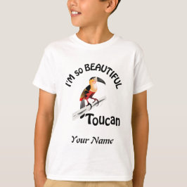 CAMISETA HERMOSO COLORIDO TOUCANO PERSONALIZADO.