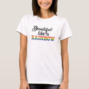 Camiseta Hermoso como el orgullo gay arcoiris amor lgbtq