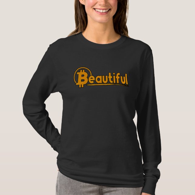 Camiseta Hermoso Crypto Blockchain 1 de Bitcoin Trading (Anverso)