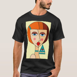 Camiseta Hermoso cubismo de mujeres pelirrojas