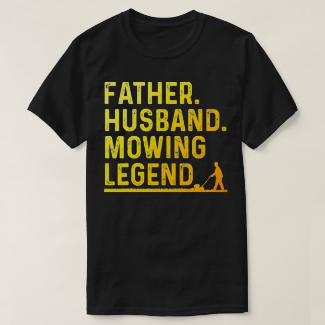 Camiseta Hermoso de césped Guay para hombres padre Lawn e G (Diseño del anverso)