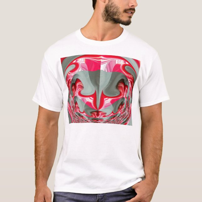 Camiseta hermoso diseño de ART por motivos geométricos de c (Anverso)