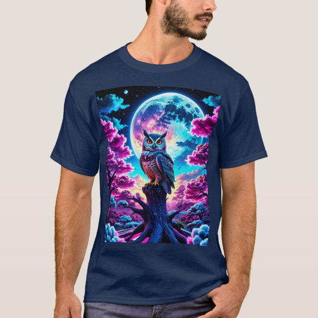 Camiseta Hermoso diseño de búho (Anverso)