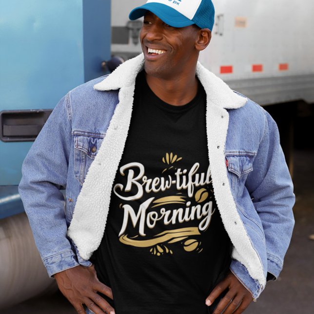 Camiseta Hermoso diseño de café con regalo de Mornong (Subido por el creador)