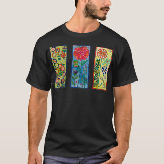 Camiseta Hermoso diseño de flores funk