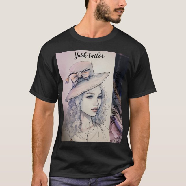 Camiseta Hermoso Diseño De Lápiz Por Yark Tailor Fashion (Anverso)