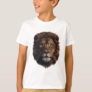 Camiseta Hermoso diseño de león de la jungla con niños de c