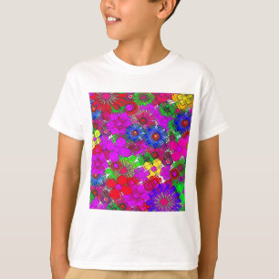 Camiseta Hermoso diseño de patrones florales sorprendentes