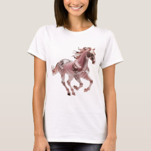 Camiseta Hermoso diseño de texto ROSE GOLD PLATA VIDRIO CAB