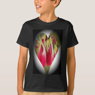 Camiseta Hermoso diseño floral fresco y fresco