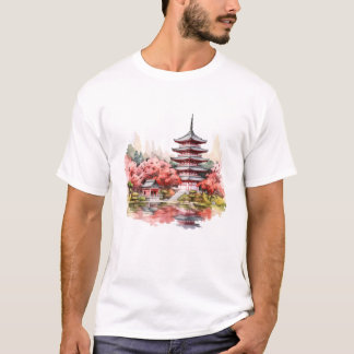 Camiseta Hermoso diseño japonés tradicional