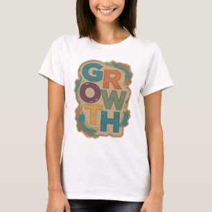 Camiseta Hermoso diseño personalizado de CRECIMIENTO Azul