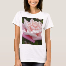 Camiseta Hermoso diseño rosa rosa de la mejor Mamá de flore