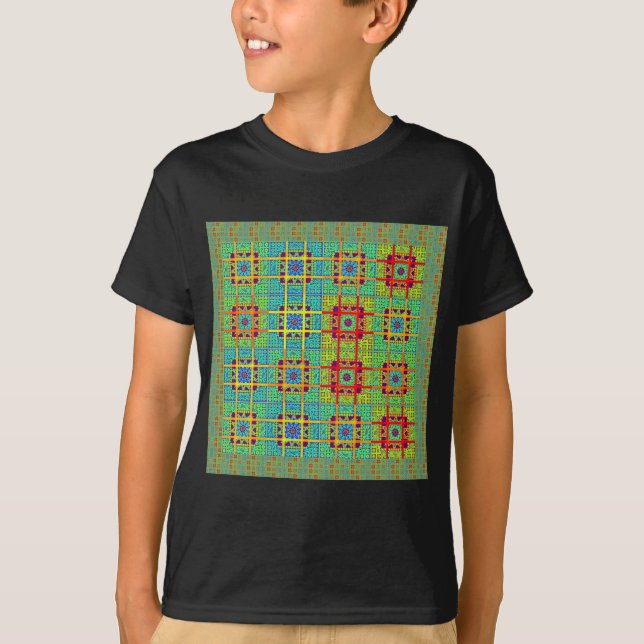 Camiseta Hermoso diseño vectorial étnico maya (Anverso)