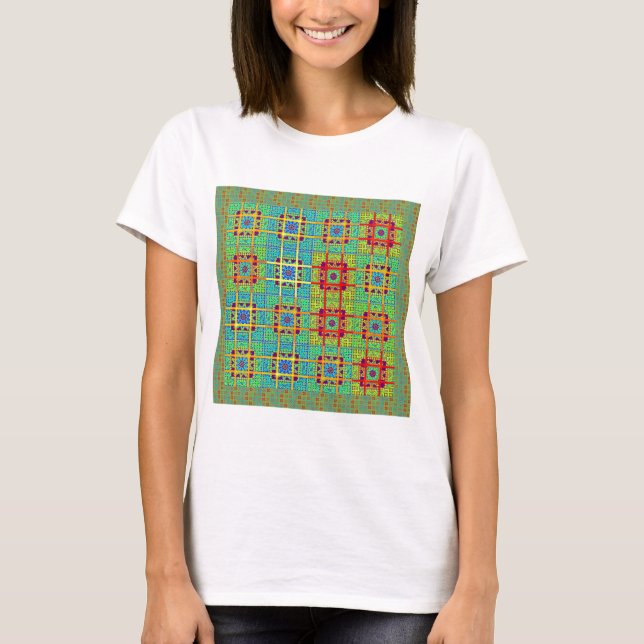 Camiseta Hermoso diseño vectorial étnico maya (Anverso)