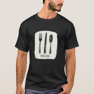 Camiseta Hermoso disfraz de cuchara, cuchillo y tenedor