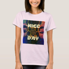 Camiseta Hermoso encantador tener un buen día vector de imp