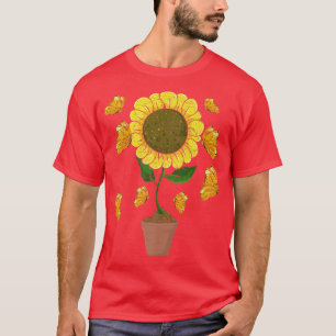 Camiseta Hermoso Entomólogo De Insectos De Girasol Hippie P