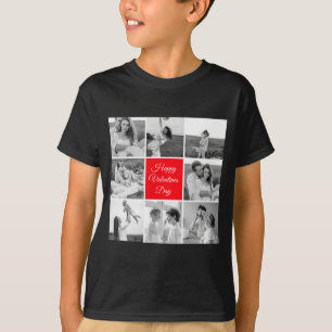 Camiseta Hermoso Foto de Pareja en Collage Feliz Día de San