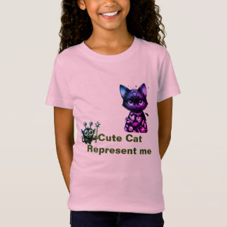 Camiseta Hermoso gato colorido con su amiguita