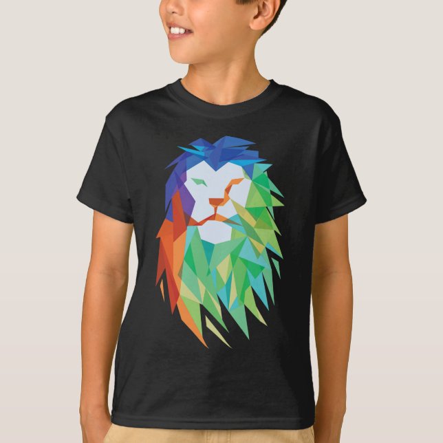 Camiseta Hermoso gato de león de África gráfico (Anverso)