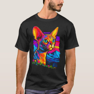 Camiseta Hermoso gato Devon Rex