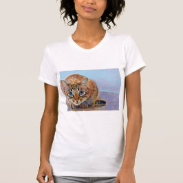 Camiseta Hermoso gato lindo ojos azules